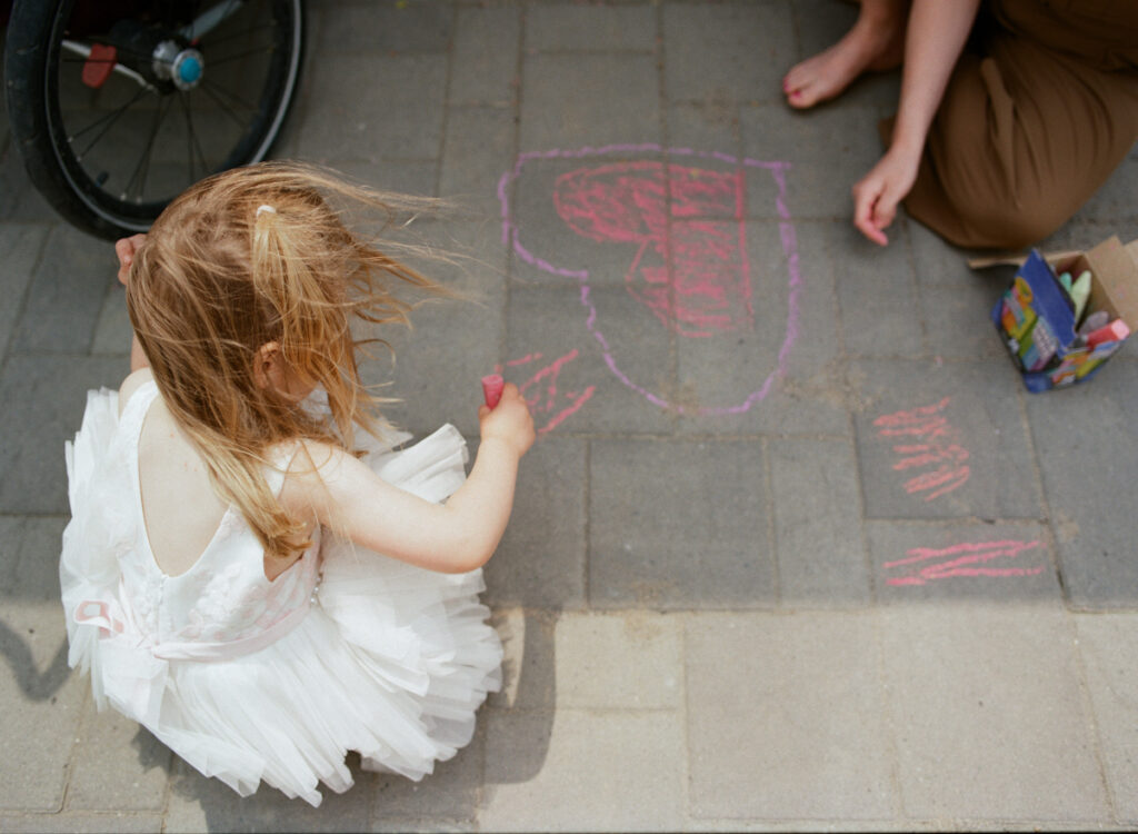 family outside in the sun, documented by a Sudbury Family Photographer